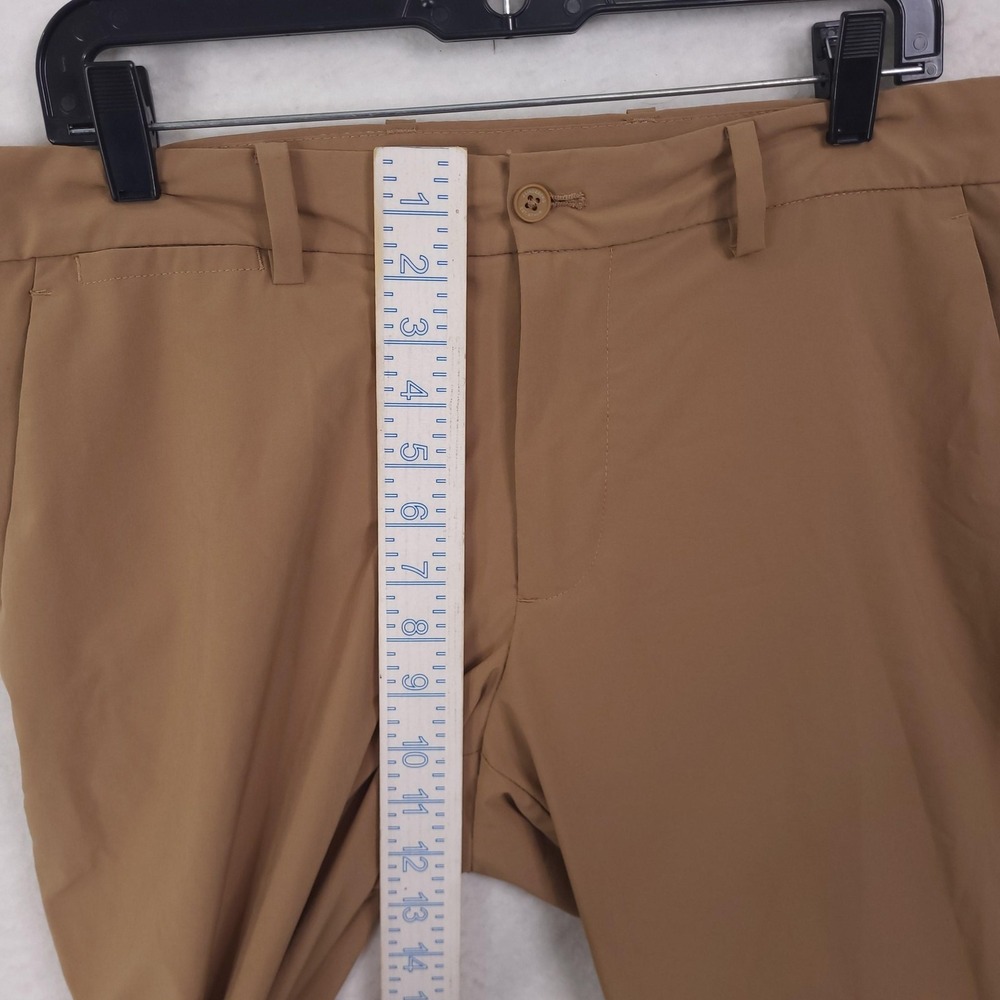J.Lindeberg Golf Pants Mens 33x32 Beige Stretch Slim Performance Chino GMPA08535 - Picture 8 of 14